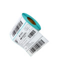 Personalizado impressão À Prova D &#39;Água branco brilhante em branco adesivo barcod adesivo auto adesivo de código de barras térmico etiqueta